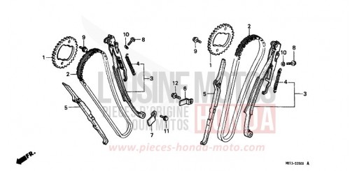 CAM CHAIN/TENSIONER VT600CK de 1989